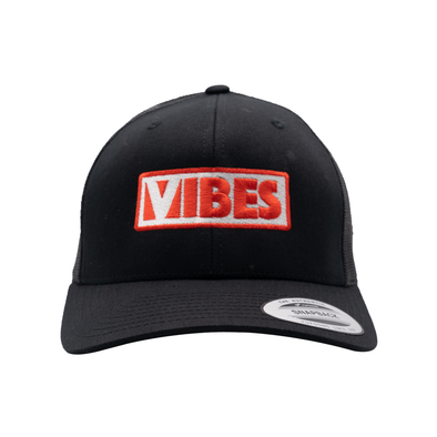 "Vibes" Black Trucker Hat